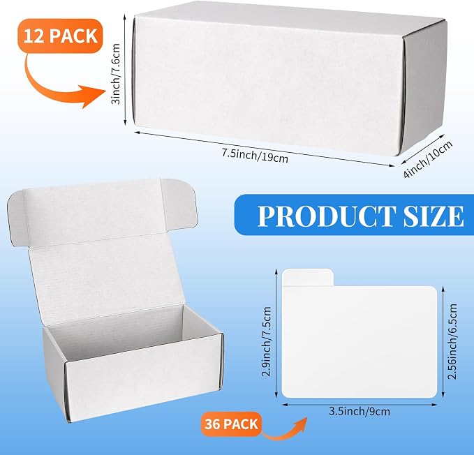 Trading Card Storage Box with Dividers, 12 Pack • 400 Count Bulk Card - Image 2