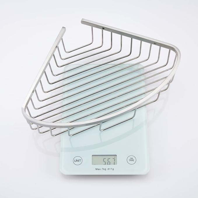 Bathroom Shower Caddy Corner Shelf, Corner-Hollow Design, Ultra Sturdy - Image 6