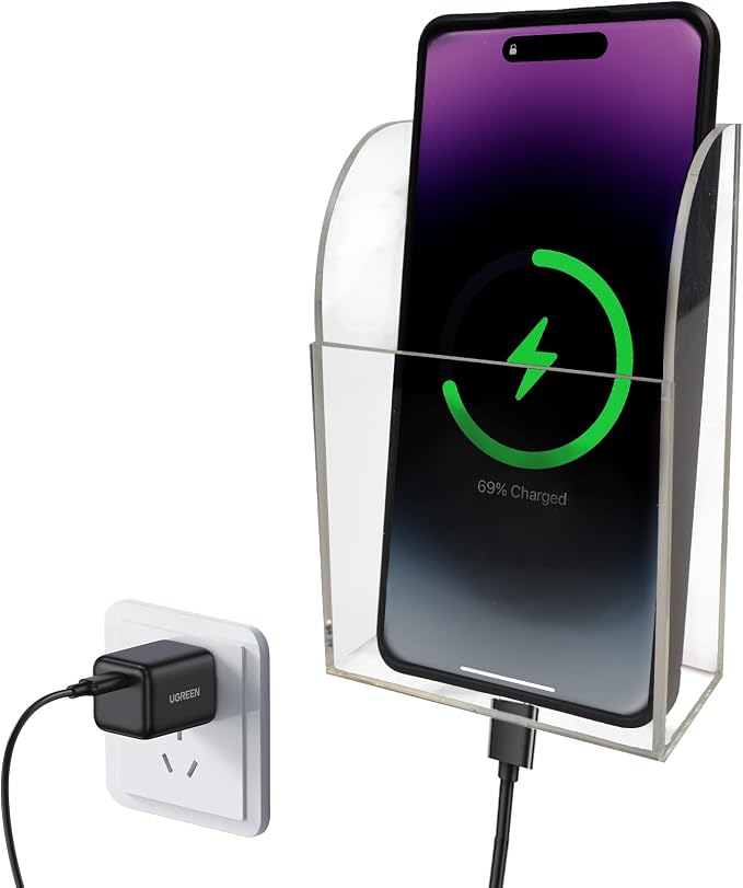 Acrylic Remote Holder Wall Mount Phone Holder by Pansyling
