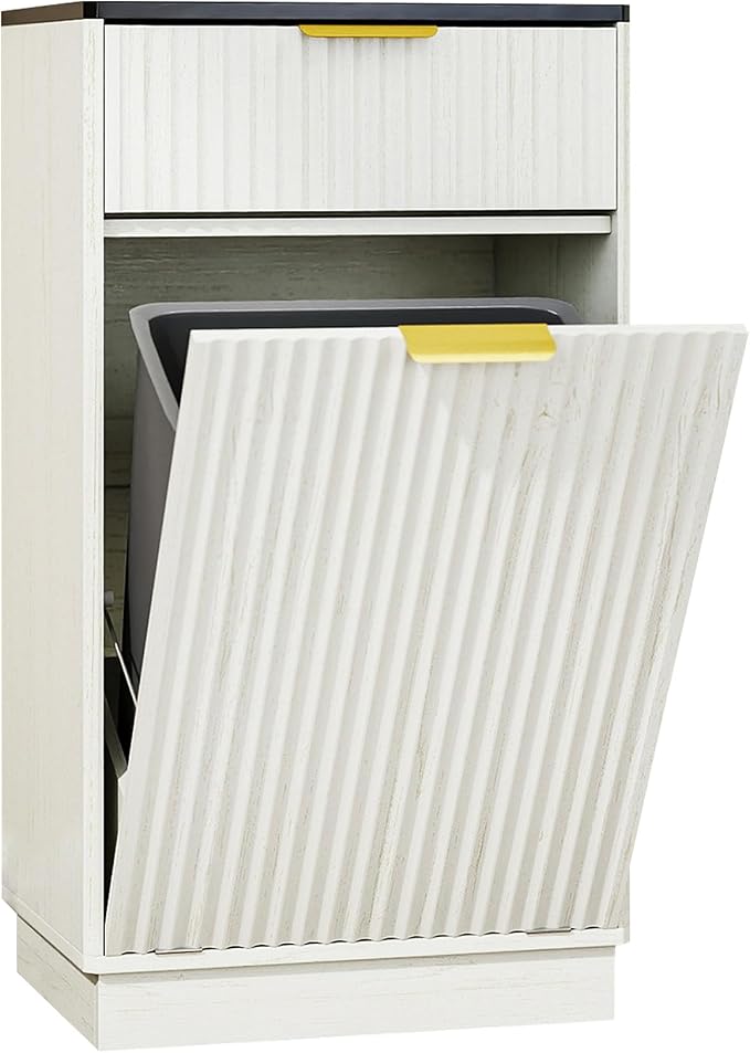 Tilt-Out Trash Cabinet, 34.3 x 19 x 13.8 inches, 10 Gallon Capacity, by Unknown