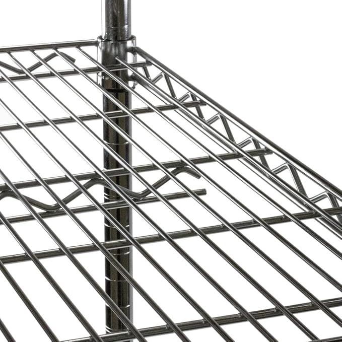 Shelving Inc. 8" d x 30" w x 72" h Chrome Wire Shelving - Image 5