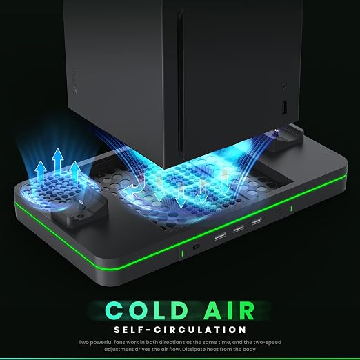 Charging Stand with Cooling Fan, CODOGOY Vertical Stand Compatible with Xbox - Image 3