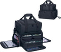 Large Makeup Bag with 3 Removable Case and 2 Removable Dividers,Black