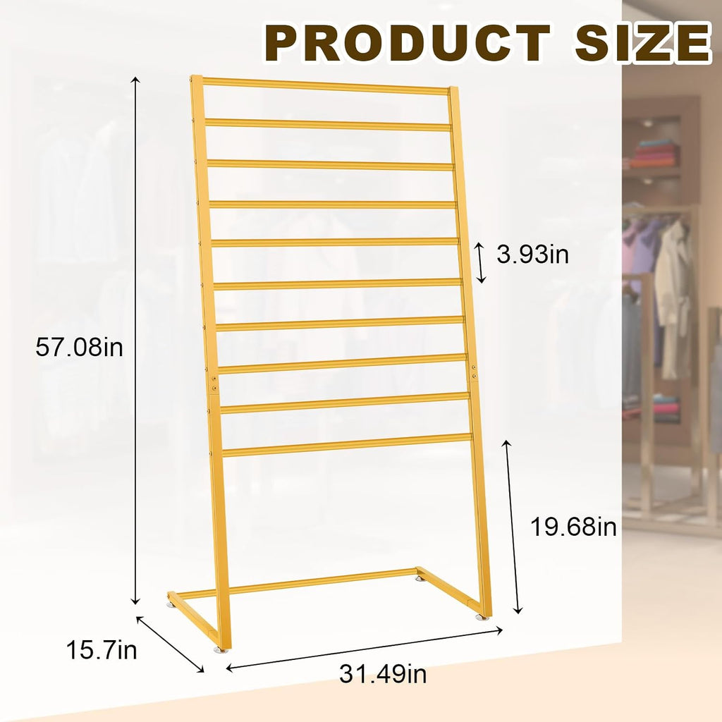 Hijab Organizer, 10 Tier Metal Scarf Holder Organizer, Freestanding
