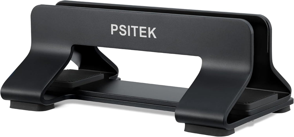 Aluminum Vertical Laptop Stand Dock Holder, Adjustable Slot Width