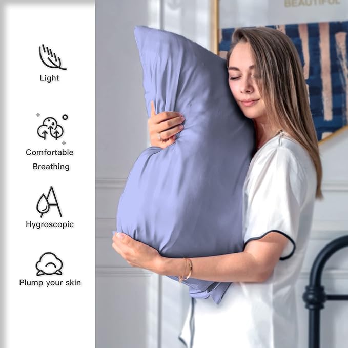 Mulberry Silk Pillowcase for Hair and Skin Pillow Case - Image 3