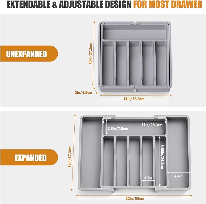 Large Expandable Silverware Organizer - Image 2