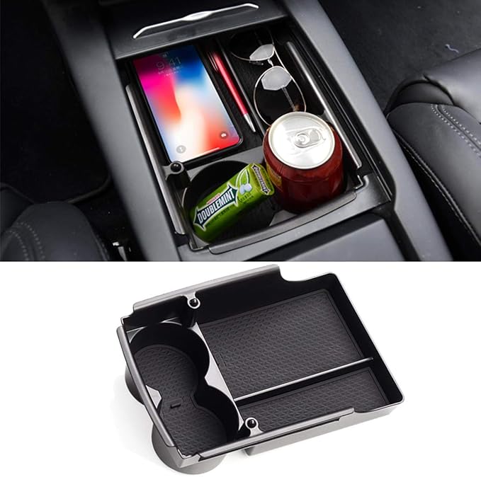 Jaronx Compatible with Tesla Model X/S Center Console Organizer, Armrest by Jaronx