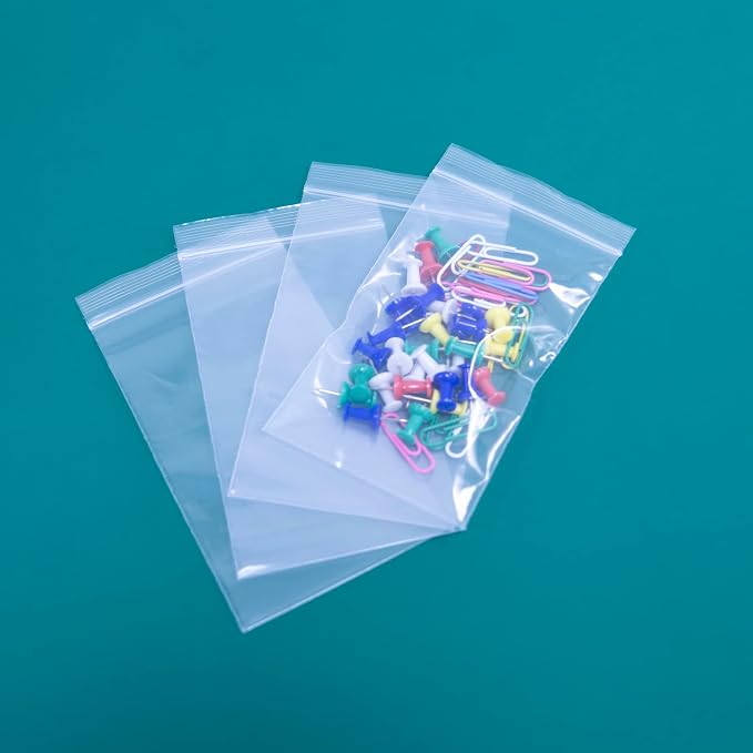 iMailer - 500 Count - 3" x 5" Small Zip Bags - Plastic Zip Poly Bags 2 Mil - Image 5