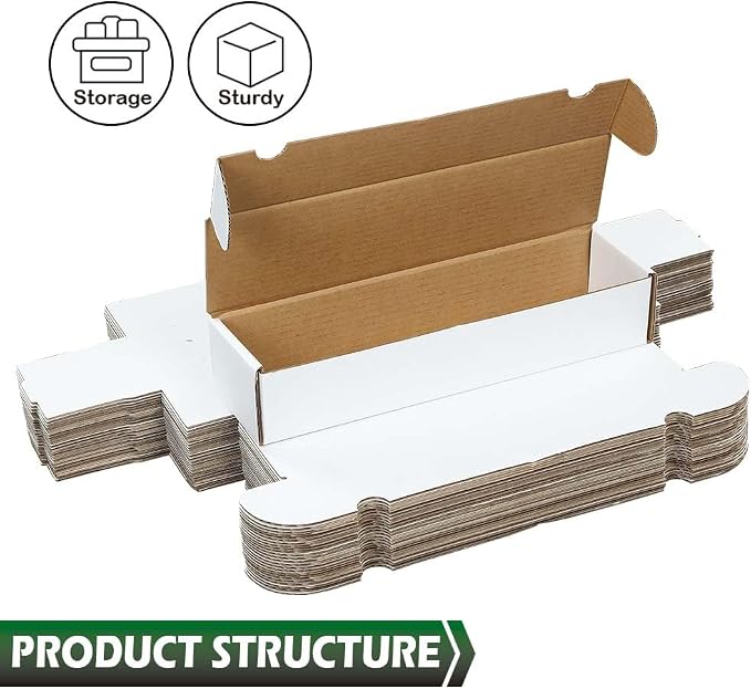 GRAND ORANGE 25 LOT 800 Count Storage Boxes Sports Cards Trading White Shipping - Image 6