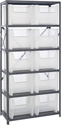 Quantum Storage Systems QSBU-800CL Clear-View Giant Stack 6-Shelf Steel by QuantumStorageSystems