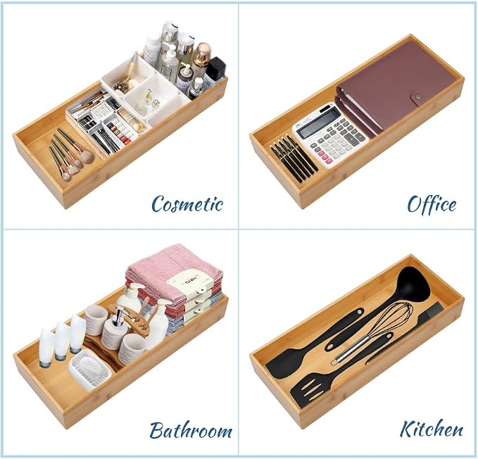 Bamboo Drawer Organizer - Image 5