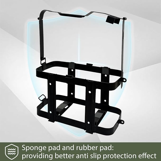 JUST-V Jerry Gas Can Holder 5 Gallon Water Storage Containers Holder Mount Only - Image 3