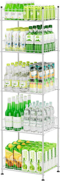smusei 5 Tier Water Bottle Storage Rack Metal Bottled Water Organizer by smusei