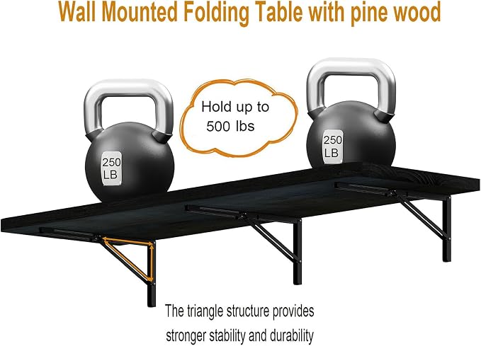 IAE Floating Wall Mounted Folding Table Desk - Image 5