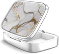 Pill Box 2 Compartment Small Pill Case, Portable by Hion
