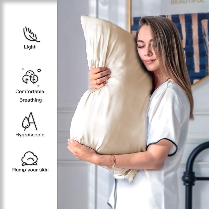 Mulberry Silk Pillowcase for Hair and Skin Pillow Case - Image 3