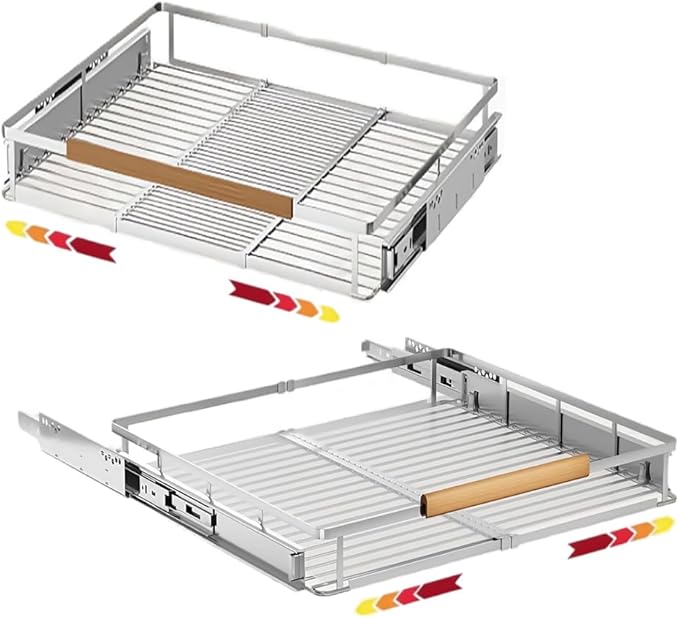 2 Pack Expandable Pull Out Cabinet Organizer，Side Mounting by Unknown
