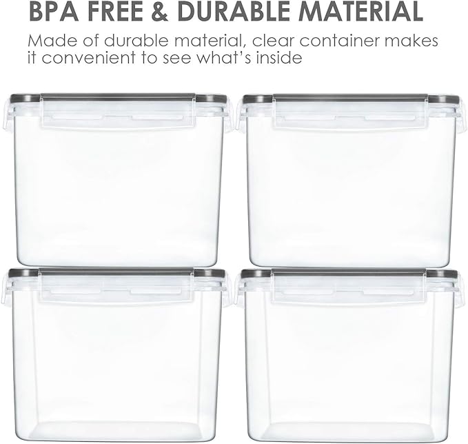 Vtopmart Food Storage Containers 3.3 quart / 3.6L, 4 Pieces BPA Free Plastic - Image 6