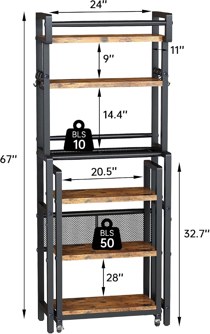 Recaceik 6-Tier Over The Toilet Storage Shelf - Image 2