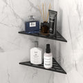DAYONE Matte Black Corner Shower Shelf 2 Pack 10", Bathroom Corner Shower by DAYONE
