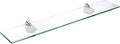 Spancraft Glass O-10x24-Brushed Steel Oriole Glass Shelf, Brushed Steel by Spancraft