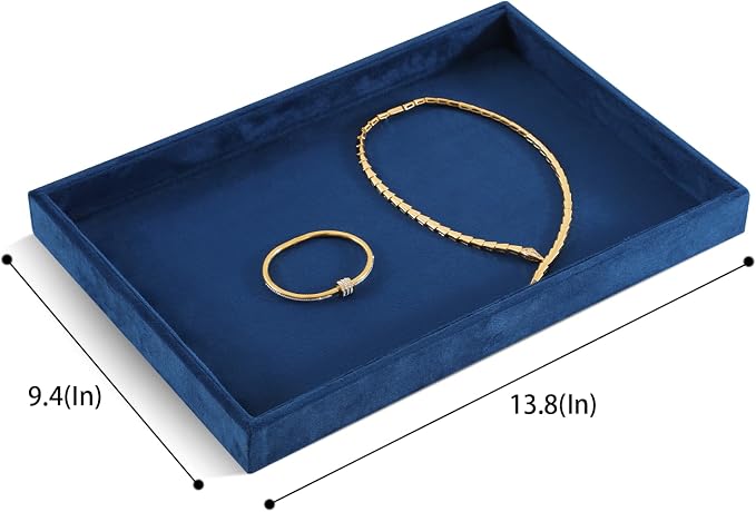 Jewelry Organizers And Storage, Velvet Jewelry Trays, Premium Flat Watch Tray - Image 2