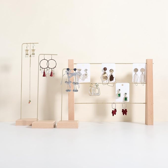 GemeShou 3 Tiers Beech Earring display stands - Image 5