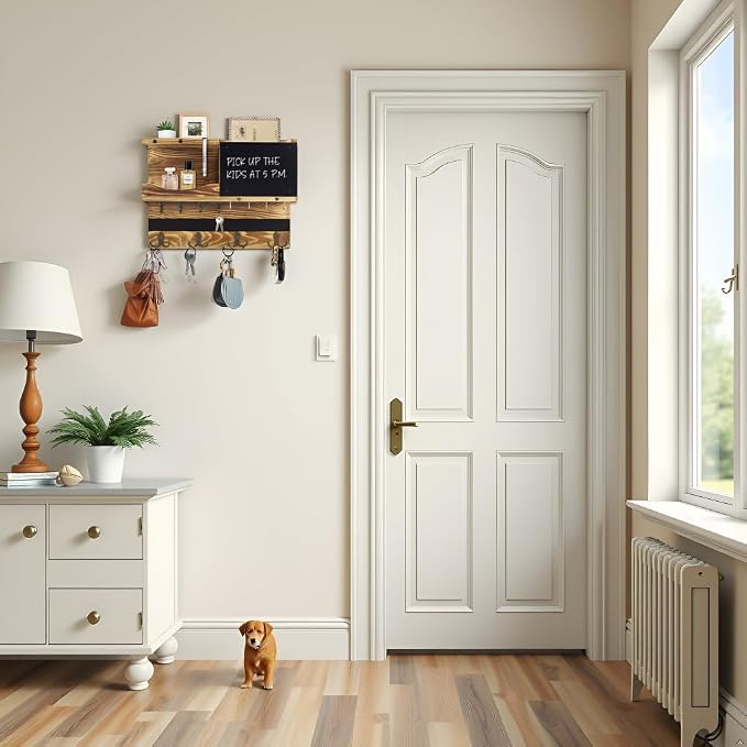 Key Holder for Wall Mount, Farmhouse Mail and Key Holder for Wall Hanger - Image 6
