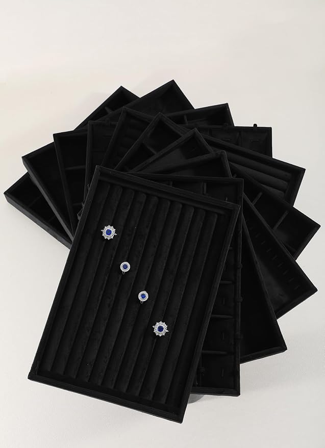 Necklace Holder Organizer, Velvet Jewelry Trays, Premium Necklace Case - Image 5