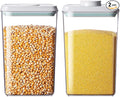 Food Storage Containers with Lids, 2.9Qt 2Pcs Airtight Pop Food Storage by EQI