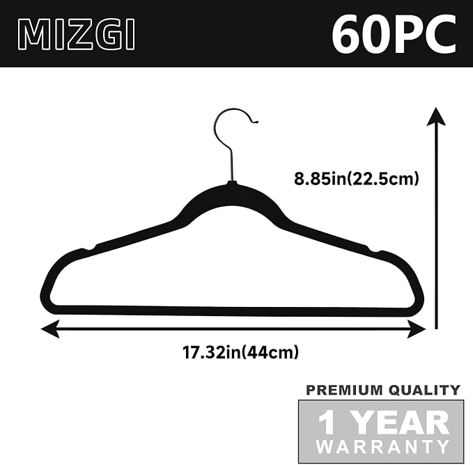 MIZGI Premium Velvet Hangers Heavy Duty - Image 6