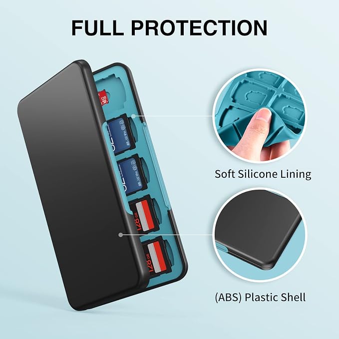 HEIYING SD Card Holder for SD/TF Cards, Portable Memory Card Storage Case - Image 5