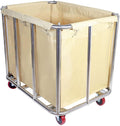Laundry Cart for Commercial/Home,12 Bushels Heavy Duty Large Stainless