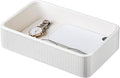 PU Leather Valet Tray Organizer, Small Nightstand Organizer Bedside Desktop by Cretkhp