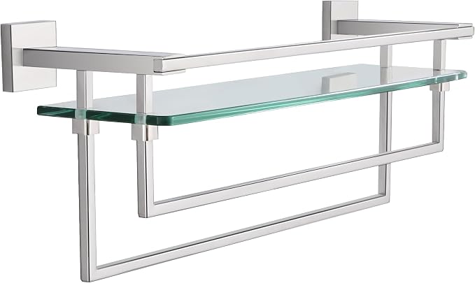 LANC Bathroom Shelf with Towel Bars by LANC