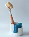 2-in-1 Diatomite Sponge Holder for Kitchen Sink, Quick-Drying Dish Sponge and by BekPooQ