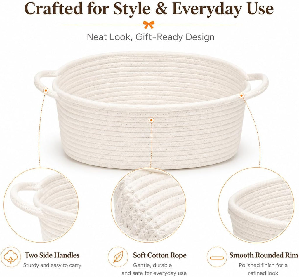 9Pcs Baskets for Gifts Empty with Gift Bags and Ribbons, Small Cute