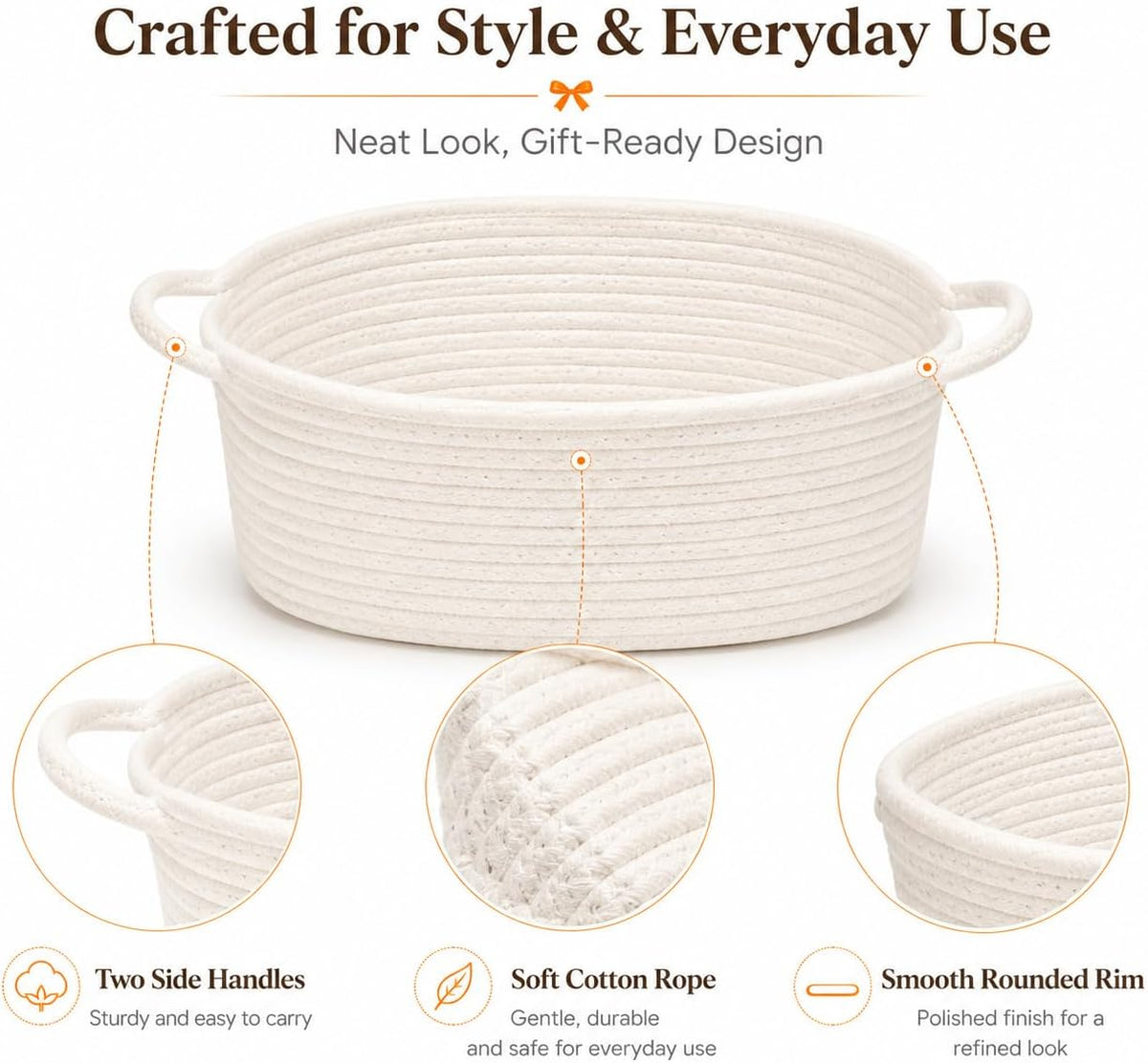 9Pcs Baskets for Gifts Empty with Gift Bags and Ribbons, Small Cute