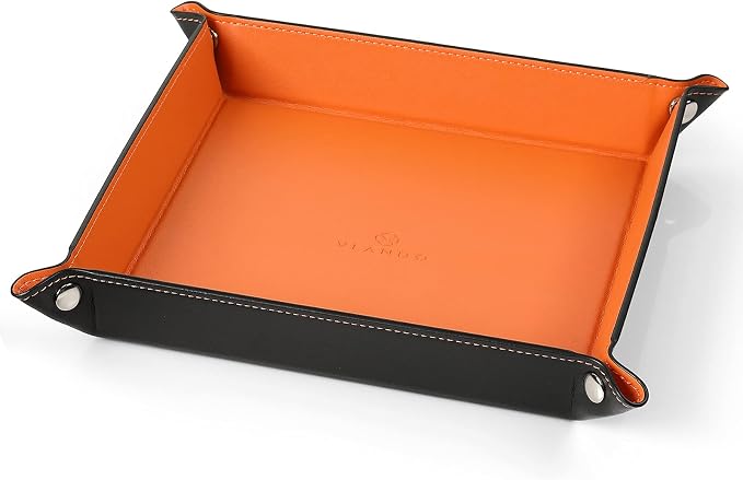 Valet Tray for Men Women, Nightstand Organizer Vanity Catchall Holder for by VLANDO