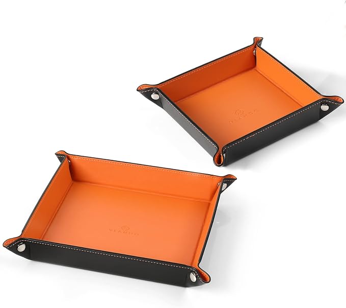 Vlando Valet Tray for Men Women, Nightstand Organizer Vanity Catchall Holder - Image 7