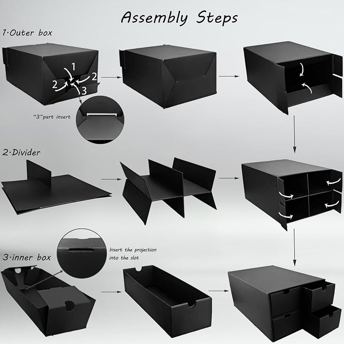 4 Sets Trading Card Storage Boxes, Includes 16-750 CT Boxes & 64 Dividers - Image 4