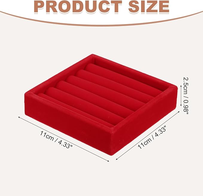 uxcell Stackable Jewelry Storage Tray, Jewelry Tray Drawer Organizer, Small - Image 2