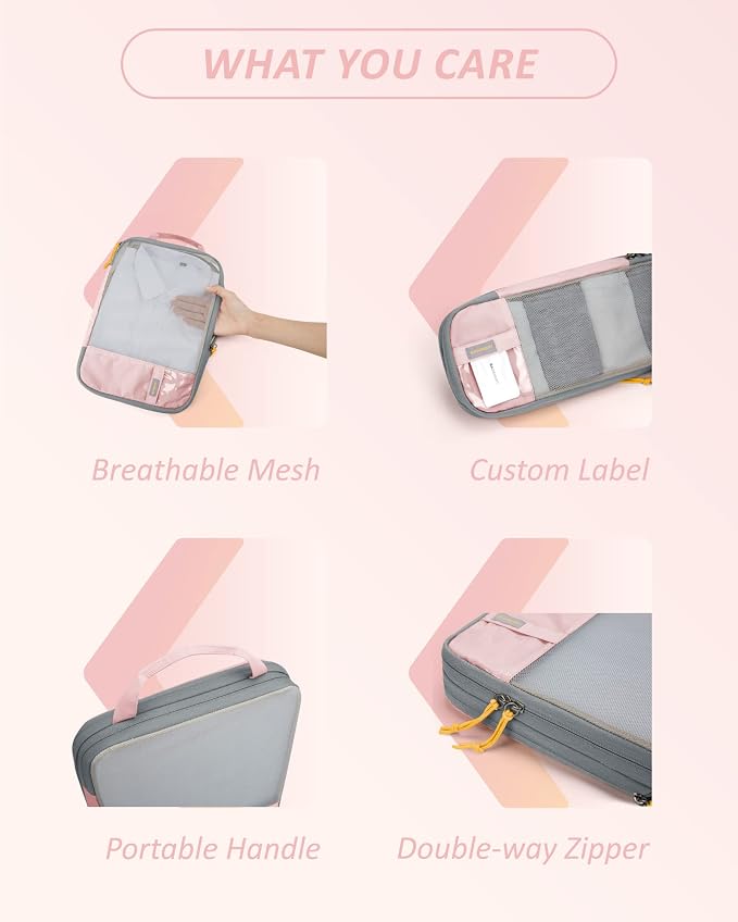 BAGSMART 6 Set /4 Set/2 Set Compression Packing Cubes - Image 4