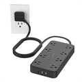 Surge Protector Power Strip, TESSAN Flat Plug Extension Cord by TESSAN