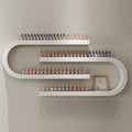 Wall Mounted Nail Polish Bottle Display Rack, U-Shaped Essential Oil Perfume by Unknown