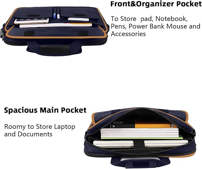 Taygeer Briefcases for Men, Water Resistant Laptop Bag 15.6 Inch for Business - Image 3
