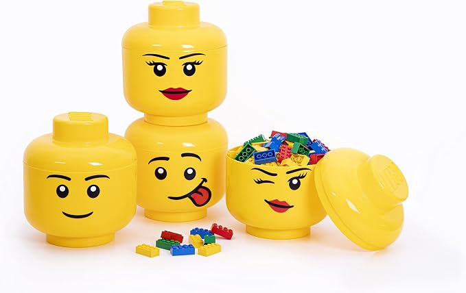 Room Copenhagen, LEGO Storage Heads Stackable Storage Container - Image 6