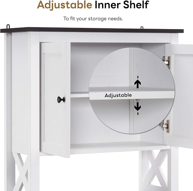 ivinta Over The Toilet Storage Cabinet, 3-Tier Bathroom Storage Cabinet - Image 5