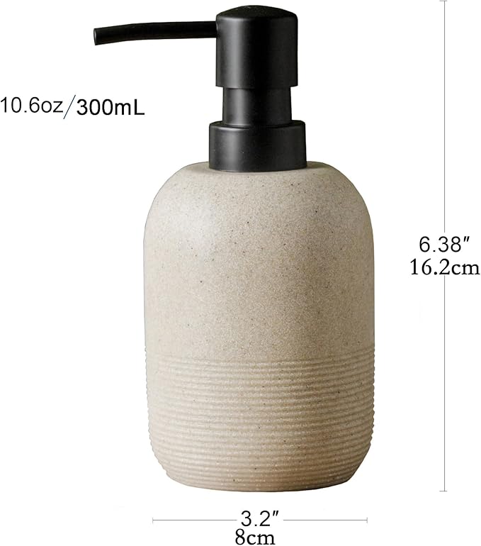 Soap Dispenser Beige, Hand Soap Lotion Dispenser - Image 6